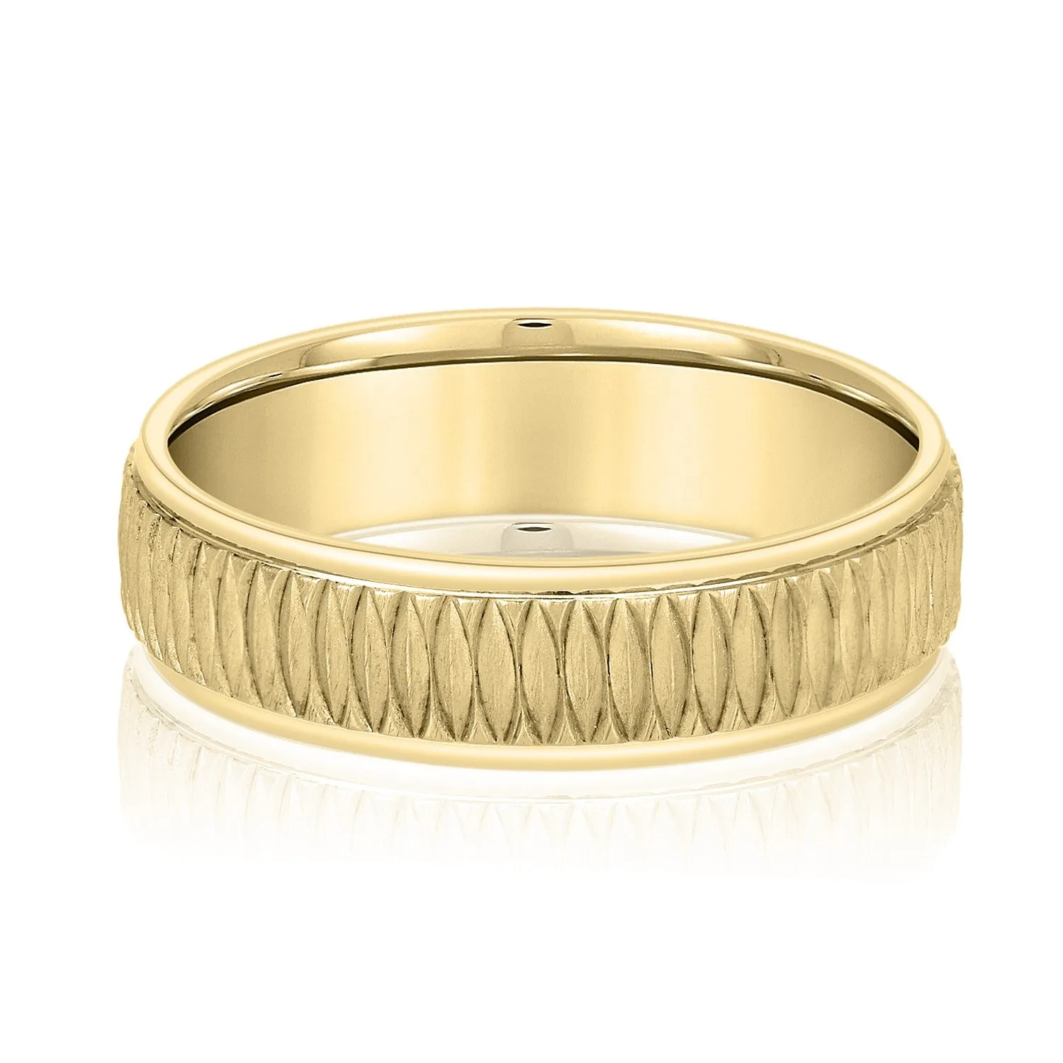 Men's Oval Pattern Design Band